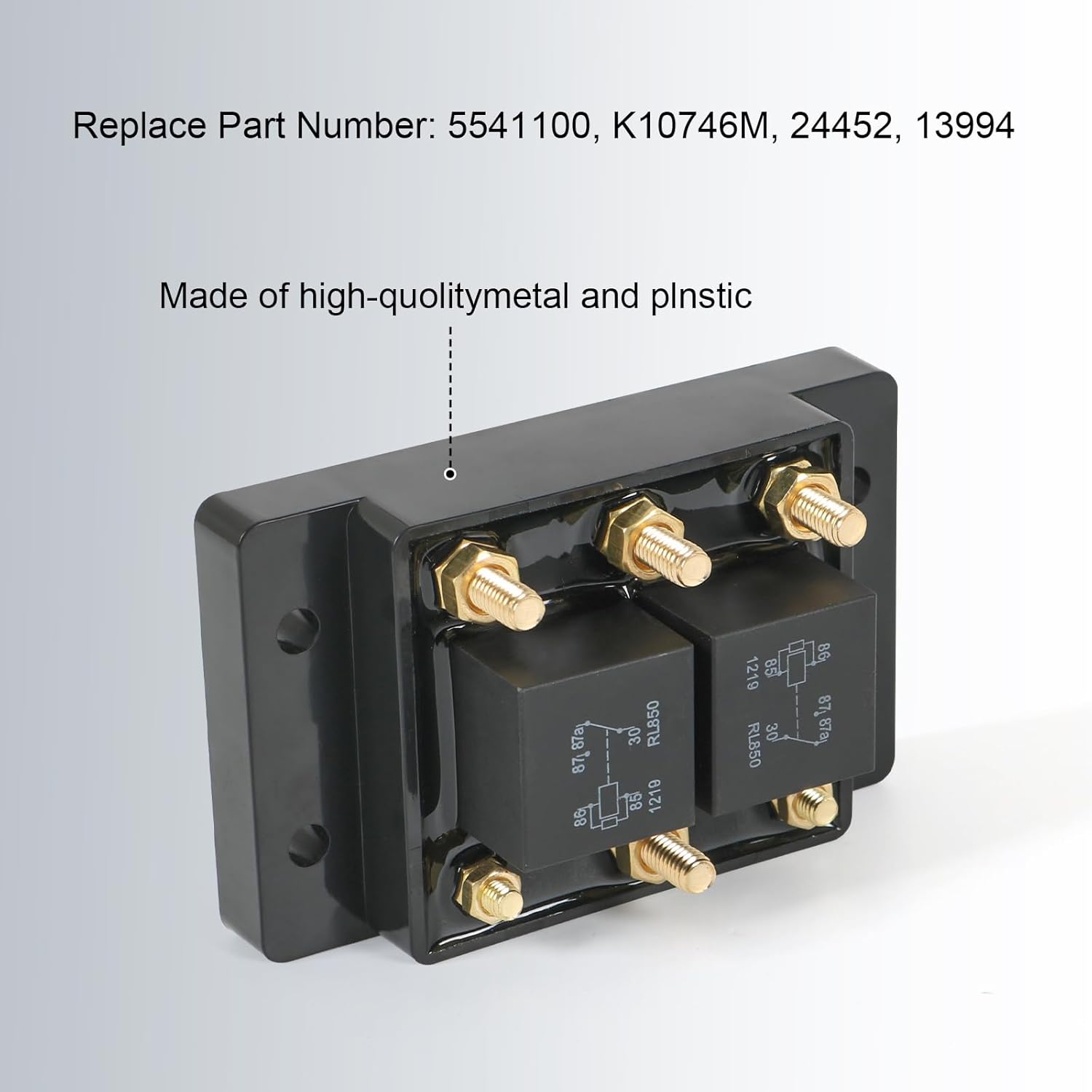 Forward and Reverse Relay Module Replacement for Tarp or Winch Motor, Replaces 5541100 24452