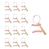 EVKILKJS 12 Pcs Baseball Keychain Baseball Ornament Party Favors for DIY Softball, Backpacks, Wallets Christmas, Children's Day, Sports Party