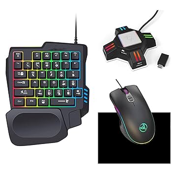 Amazon.co.jp: 片手キーボード マウス コンバーター セットこん