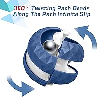 Vista 3 de Orbiit - Juguete de bola de rompecabezas Infinitycube, juguete giratorio, circuito infinito de cambio inverso, juegos de rompecabezas novedosos