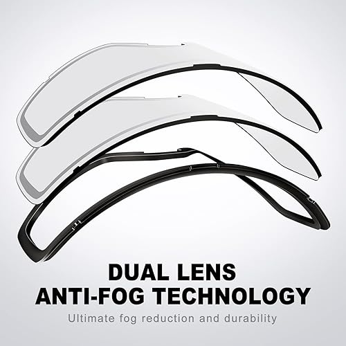 Miniatura 8 de SPOSUNE Gafas de esquí y nieve, resistentes al viento, antivaho, protección UV para hombres y mujeres, motocross, motocicleta, ATV, todoterreno, OTG