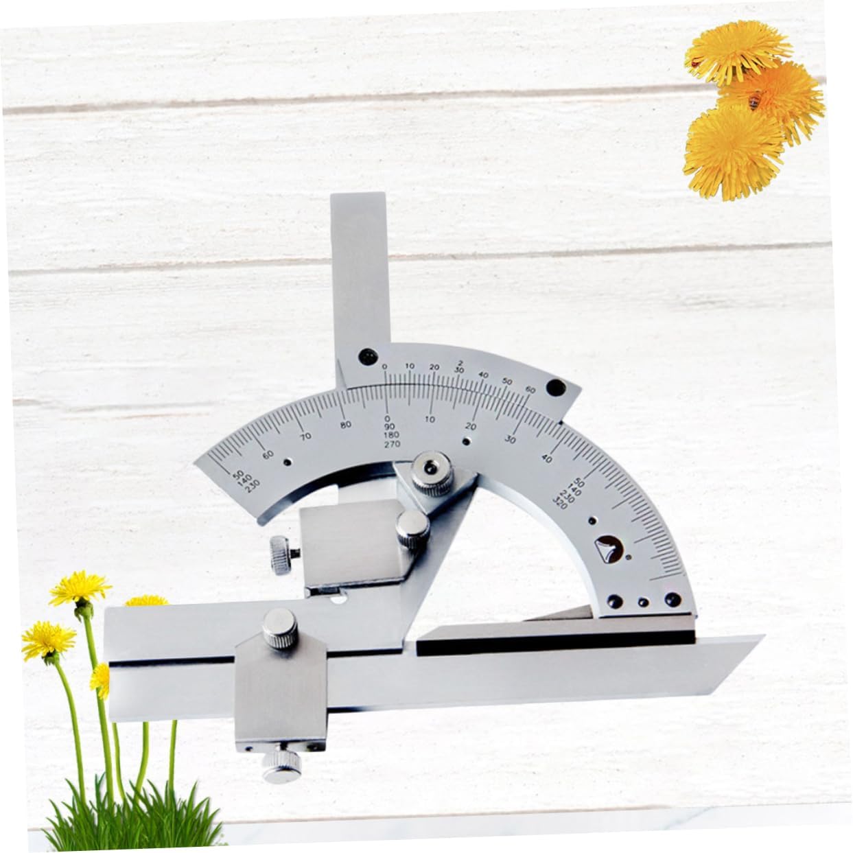 DOITOOL 320degree Precision Goniometer Multi Angle Measuring Ruler for Woodworking Protractor Tool