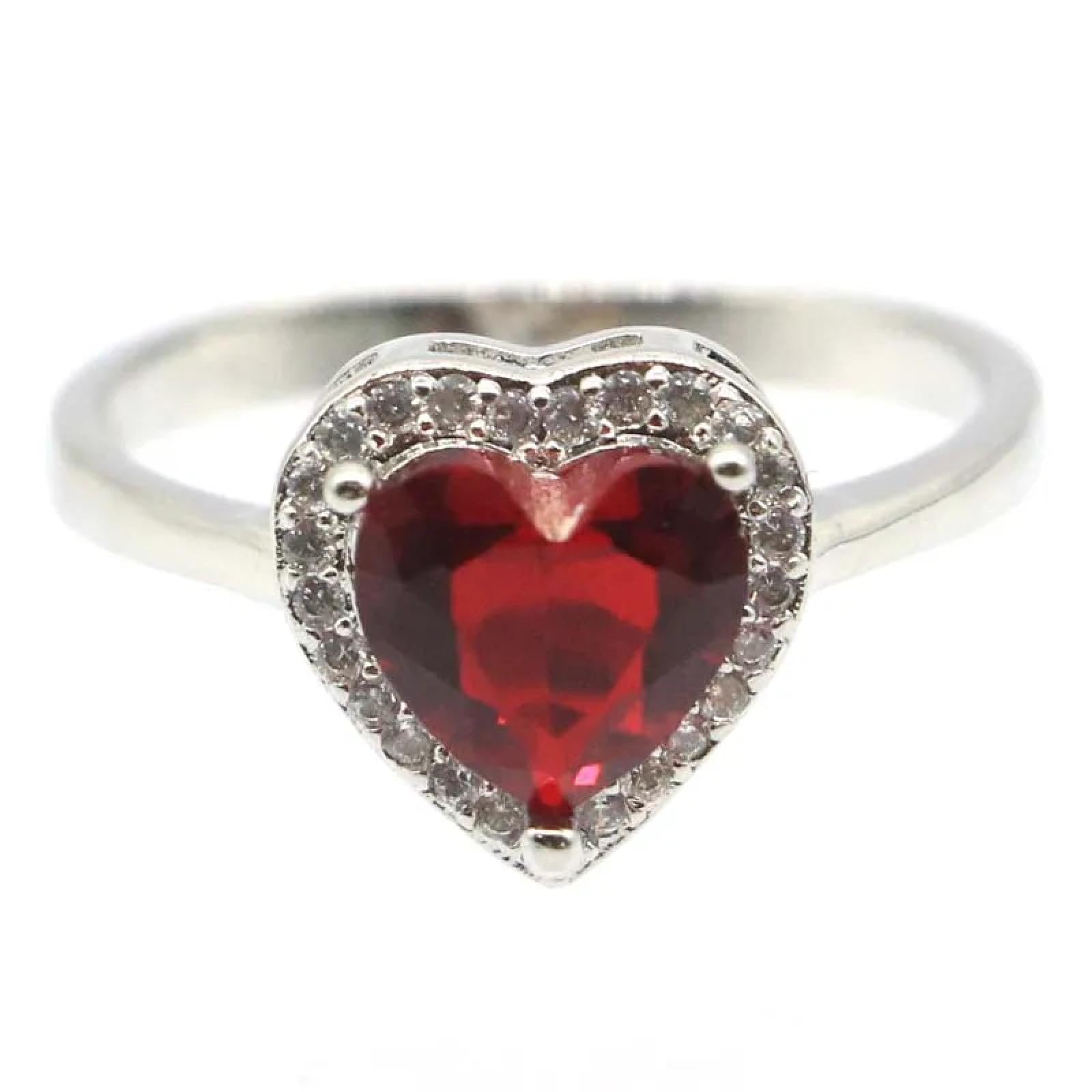 Ring Ringe Damen Bijouterie Herren 11 X 11 Mm, Schöne, Süße Goldene Citrin-Rotrubin-Damenringe Für Partys Und Den Täglichen Gebrauch, 7,5 Redbloodruby
