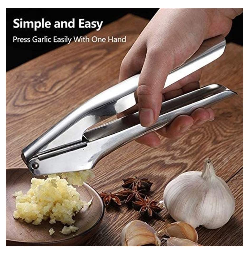 Knoblauch Helfer Knoblauchpresse Aus Edelstahl, Professioneller Knoblauchwolf, Leicht Zu Reinigen Küchen Kochen