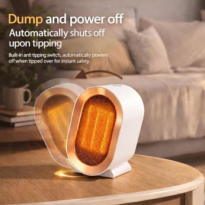 Calefactor Eléctrico Portátil Cerámico 1200W miniatura 3