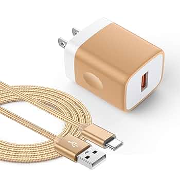 Amazon | USB 急速充電器/Type-C ケーブル セット [18W/QC3.0