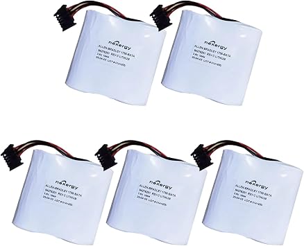 5-Pack 3.6V 17000mAh 1756-BATA Battery with Black Plug Non-Rechargeable for PLC Industrial Computer