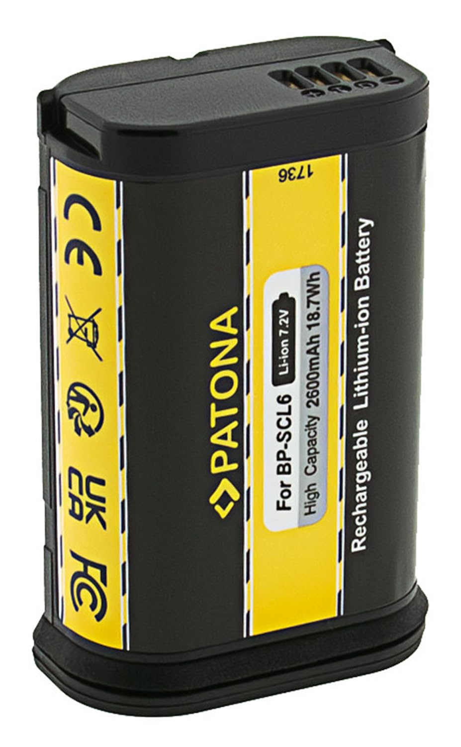 PATONA 2 Baterías Premium para Leica Q2 Q3 SL2 SL2S, 2600 mAh | Pack doble de baterías de 18,7 Wh, recambio compatible para tus cámaras Leica, energía para sesiones largas