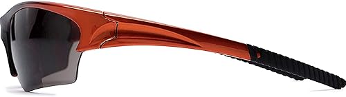 Miniatura 3 de The Benton - Lentes de sol de lectura bifocales, unisex, deportivos y envolventes alrededor de medio marco, para hombres y mujeres + 1.50 naranja