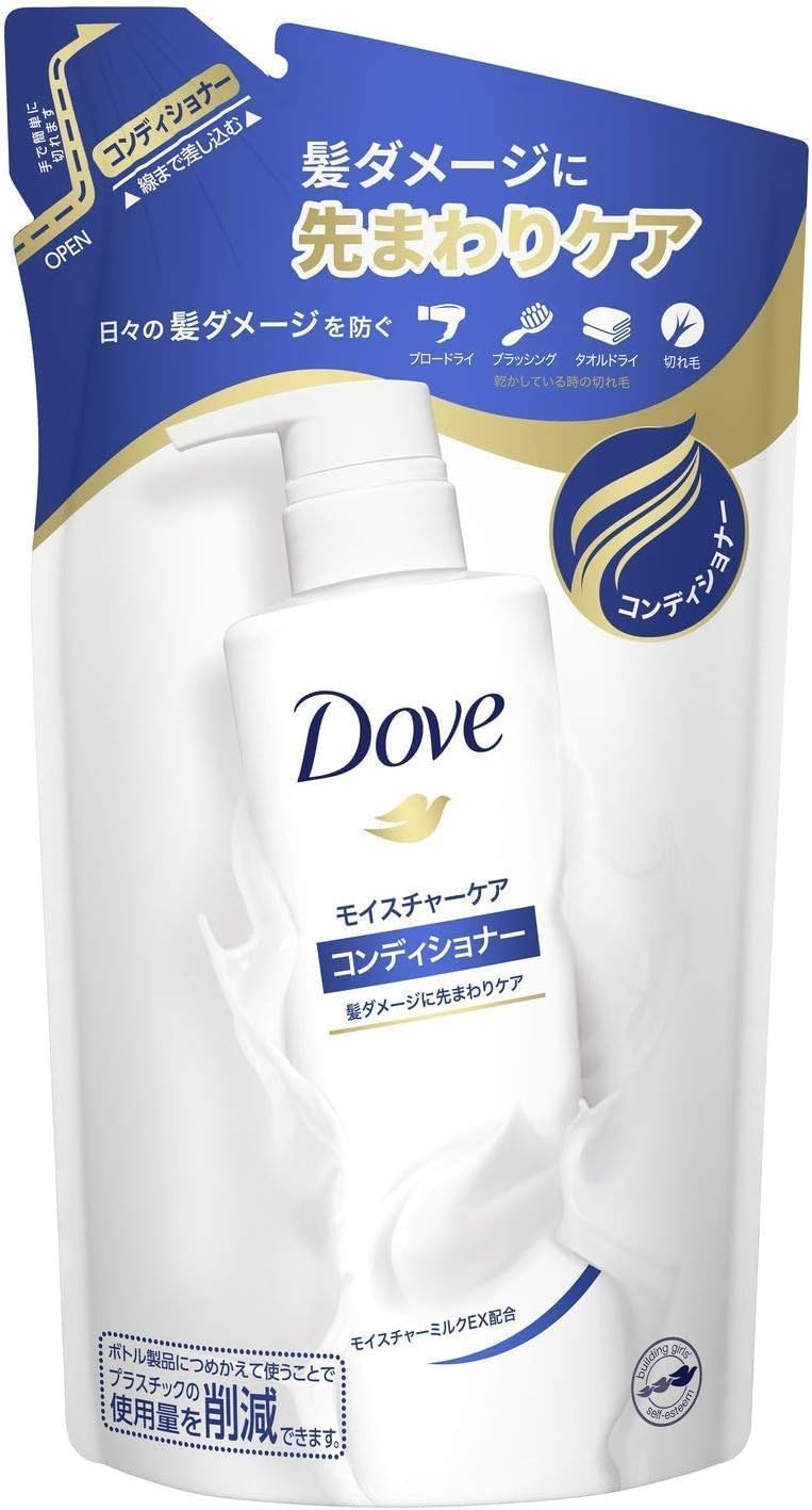 ダヴ モイスチャーケア コンディショナー 詰替 350g うるおい保湿タイプ ダメージケア リフィル用 (10個セット)