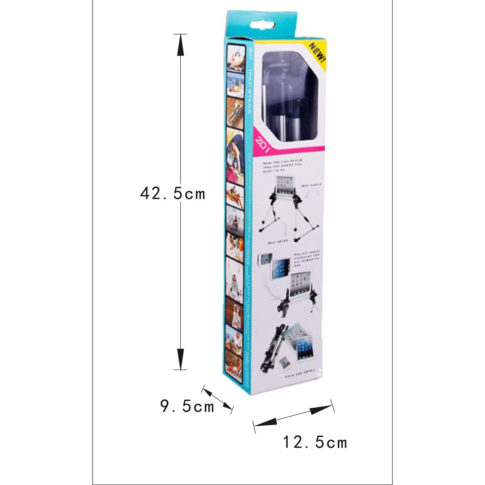 Soporte para tablet para cama, rotación de 270 grados, clip ajustable, soporte para iPad, escritorio, sofá, cama, compatible con todos los teléfonos y dispositivos de pantalla de 0 a 9.65