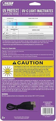 Miniatura 5 de Feit Electric 6W recargable potente UV-C luz 270-280 nm varita
