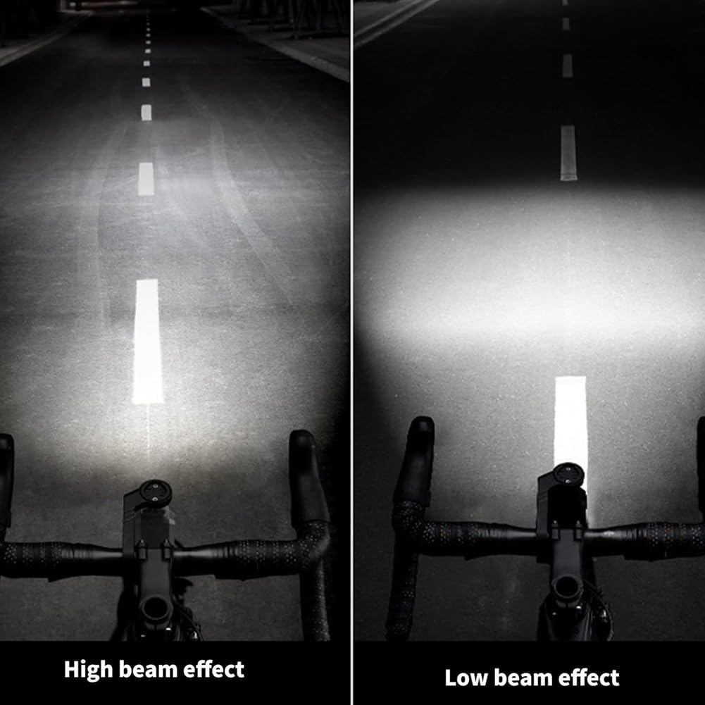 Luz de Bicicleta de Carretera Resistente Al Agua, Potente Delantero para Bicicletas, Luz Colgante con Control Remoto, Potente Delantero.