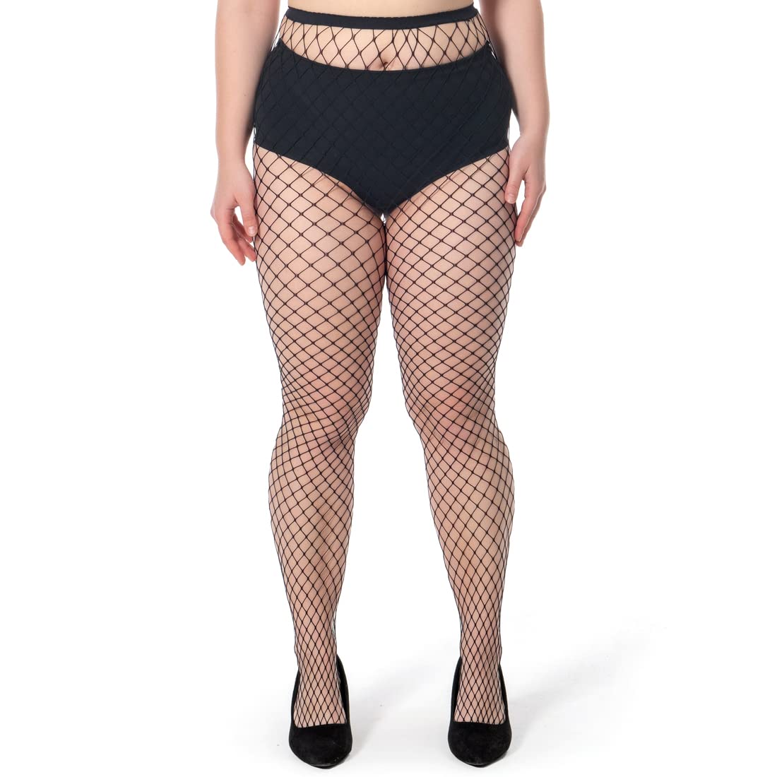 Fishnet Stockings for Women's High Waist Fishnet Tights Thigh High Stockings Pantyhose