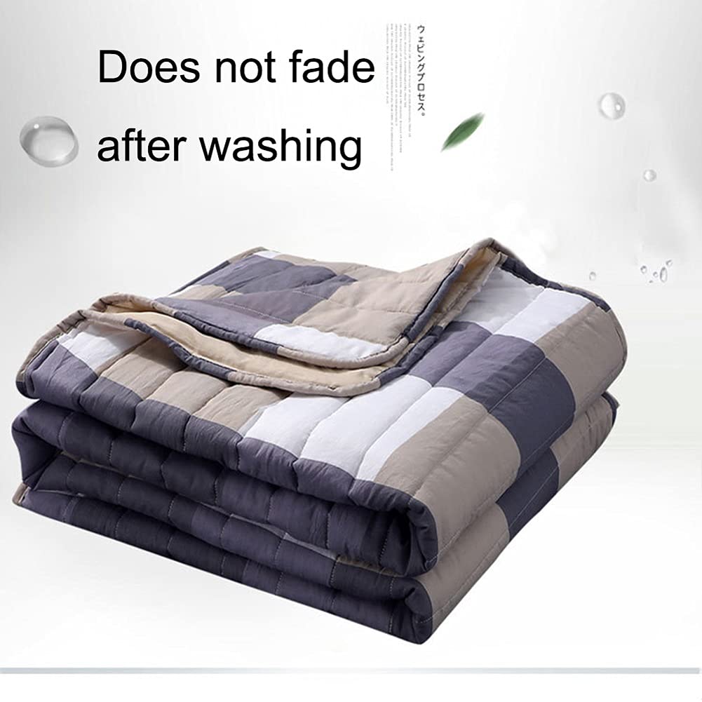 ADovz Summer Lavato Trapunta in Poliestere Aria condizionata consolatore Morbido Traspirante Fresco Coperta Sottile Coperta da copriletto da copriletto,Lenzuola