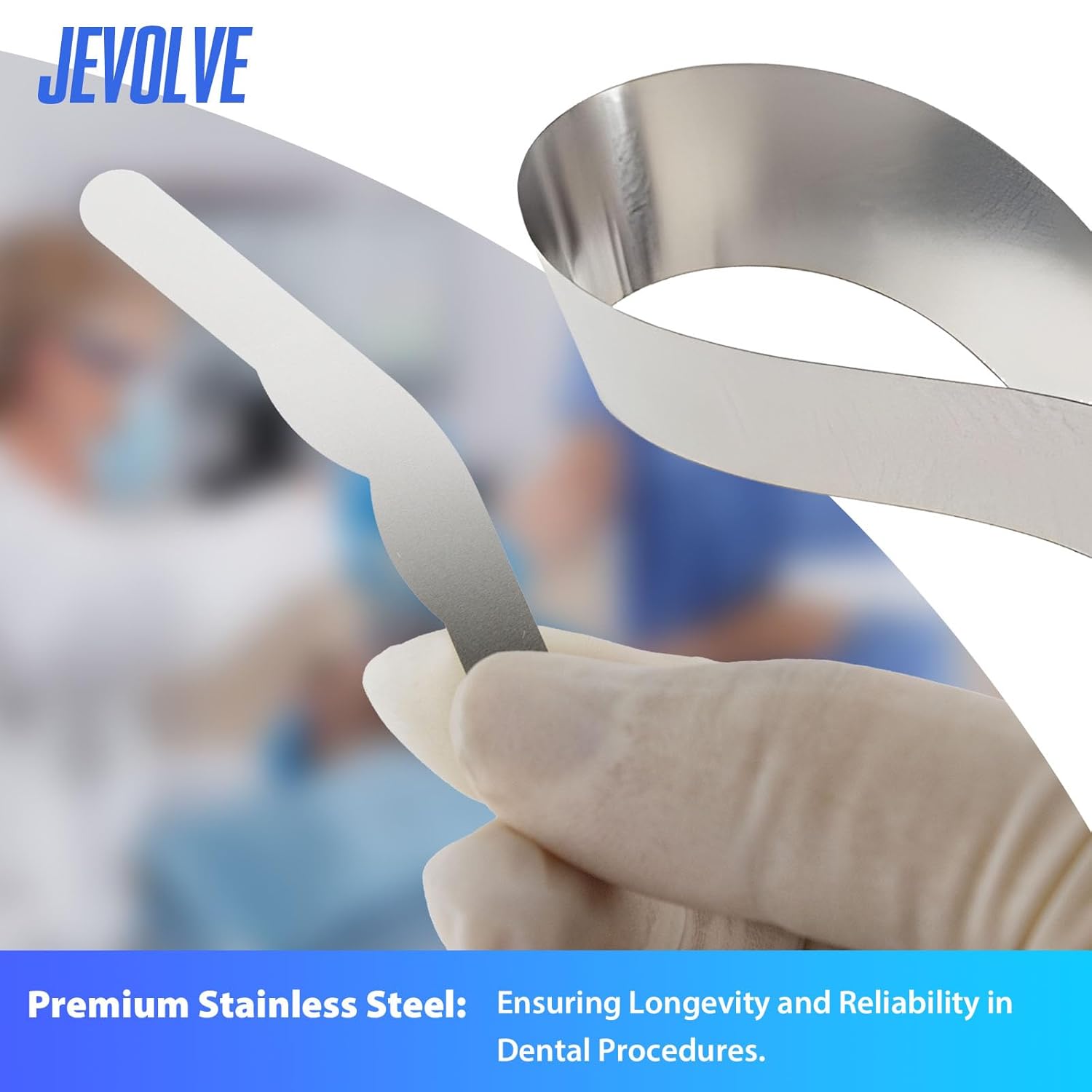 576 Dental Tofflemire Matrix Bands #2 | Stainless Steel, Thickness .0015"/0.04mm