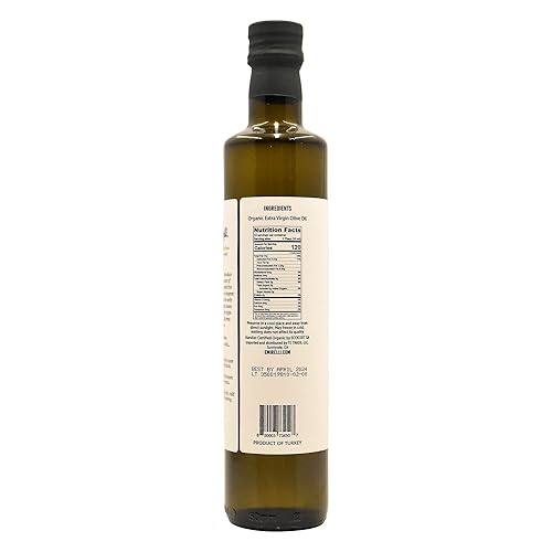 Miniatura 3 de Emirelli Aceite de oliva virgen extra orgánico, certificado por USDA, rico en polifenoles, primer prensado en frío, cosecha temprana, sabor suave,