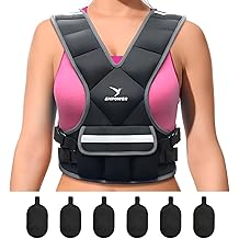 EMPOWER Weighted Vest for Women with Reflective Strips &ndash; Fixed 8lbs, Adjustable 4-10lbs (4 in1) or Adjustable10-16lbs (4 in 1), Strengthen Muscles, Boost Bone Health, and Burn More Calories for Workout - Rucking Vest