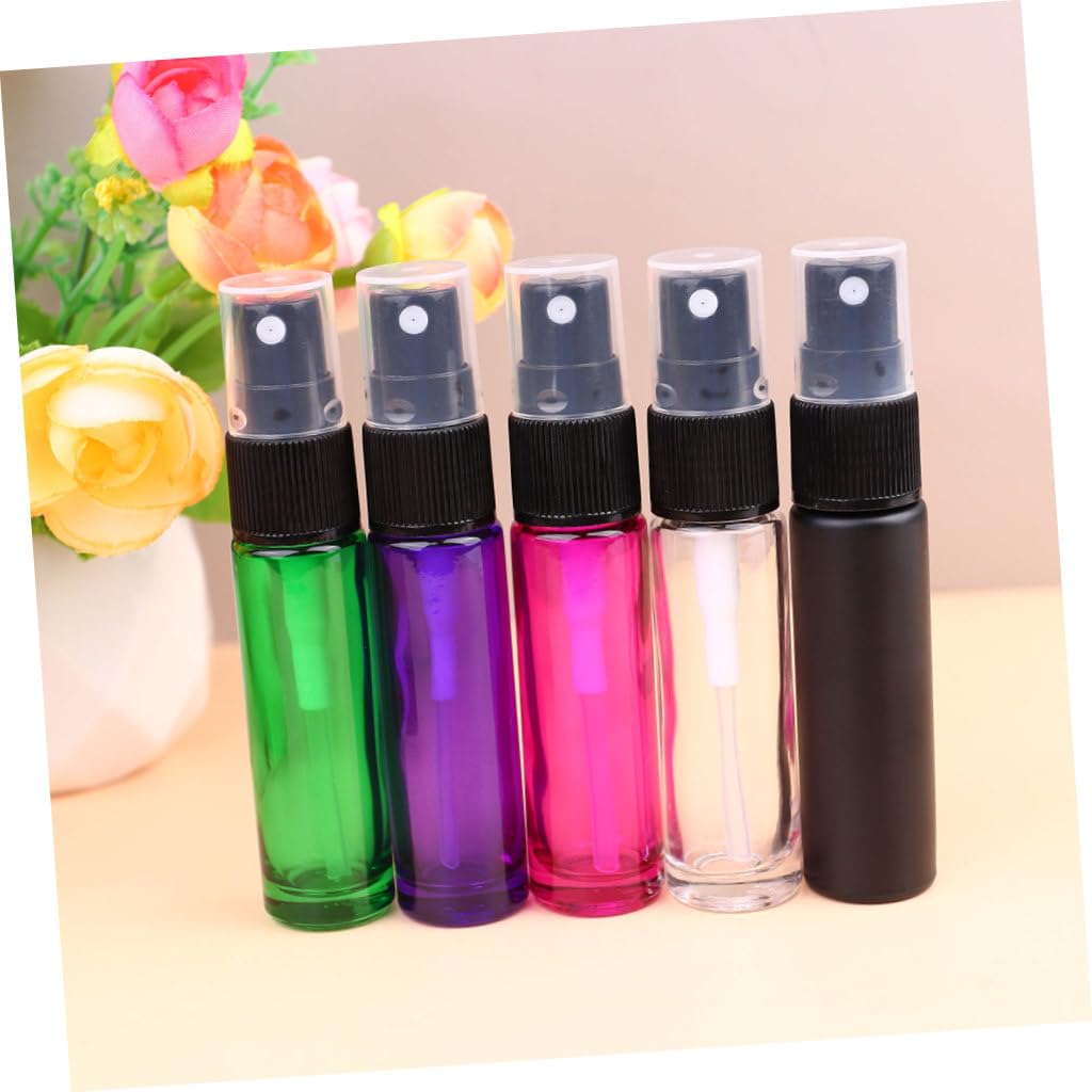 FRCOLOR Lot de 20 Flacons Vaporisateurs de Parfum Rechargeables en Verre, 10ml, Portables, Mini et Compacts, pour Voyage et Extérieur