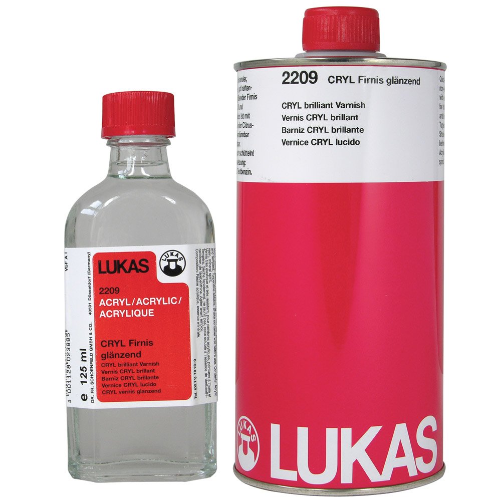 LUKAS Pintura Cryl Barniz brillante en 1 litro
