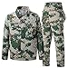 Chłodzący wentylator kurtka spodnie letnia kurtka klimatyzacyjna zapobieganie uderzeniom termicznym garnitur męskie ubrania robocze USB, kamuflaż, L (170
