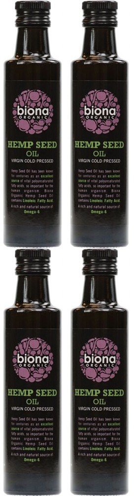 Biona Organic Hemp Seed Oil 250ml-4 Pack