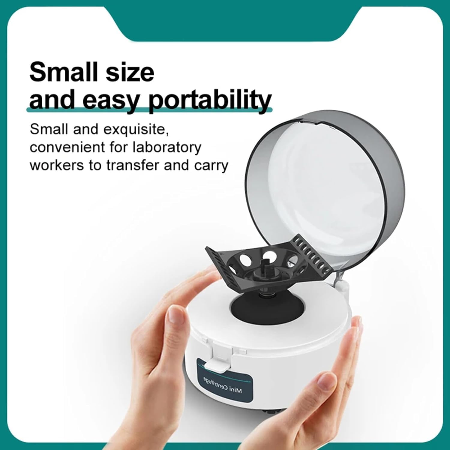 Mini Máquina Centrífuga, Máquina Microcentrífuga De 0,2 Ml/1,5 Ml/2 Ml, Con Rotor 2 En 1, Velocidad Máxima 4000 RPM, Fuerza Centrífuga Relativa 980 Xg, Para Separación De Muestras De Laboratorio