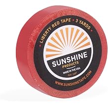 Daily Wear Hair System Tape Roll - Liberty Red Liner Wig Tape - Doublesided Ultra Hold Hair Tape for Wigs, Toupee, Hair Systems - 1-14 Day Hold - 1/2" x 3yds