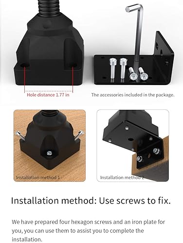 Miniatura 5 de Luz de Escritorio de Trabajo, Luz de Trabajo para Máquina, Luz LED Flexible de Cuello de Cisne 700 Lúmenes IP66 Resistente al Agua y al Polvo