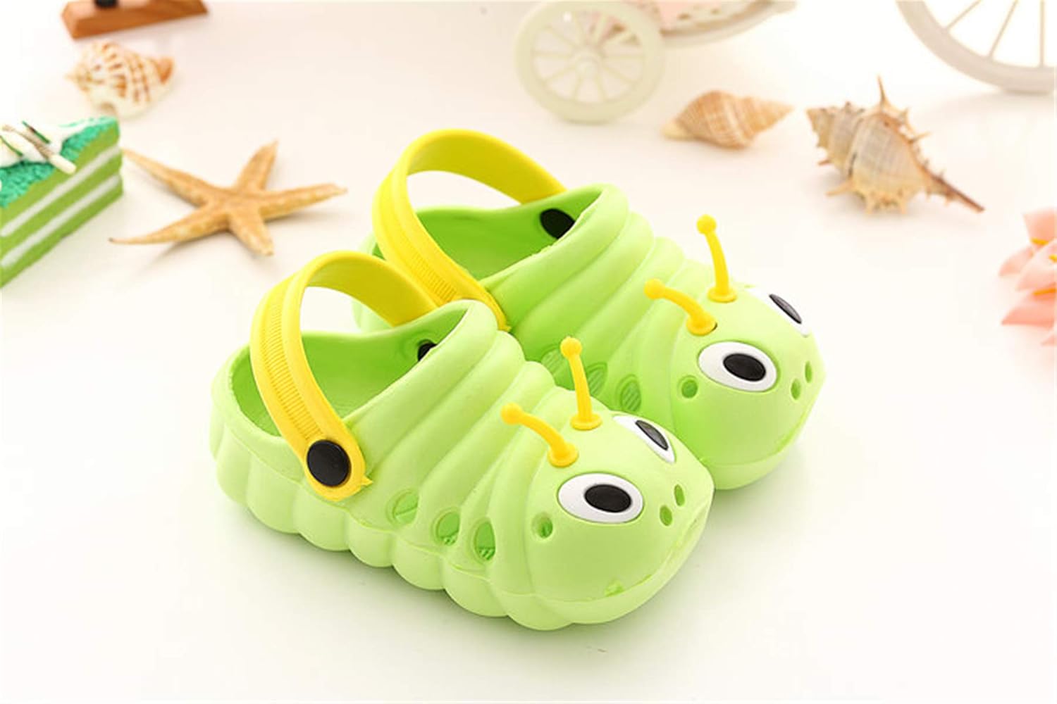  | TMEOG Baby Sandals, Boys Girls Sandals Clogs Cute Caterpillar Slip On Lightweight Kid's Beach Slipper | Clogs & Mules