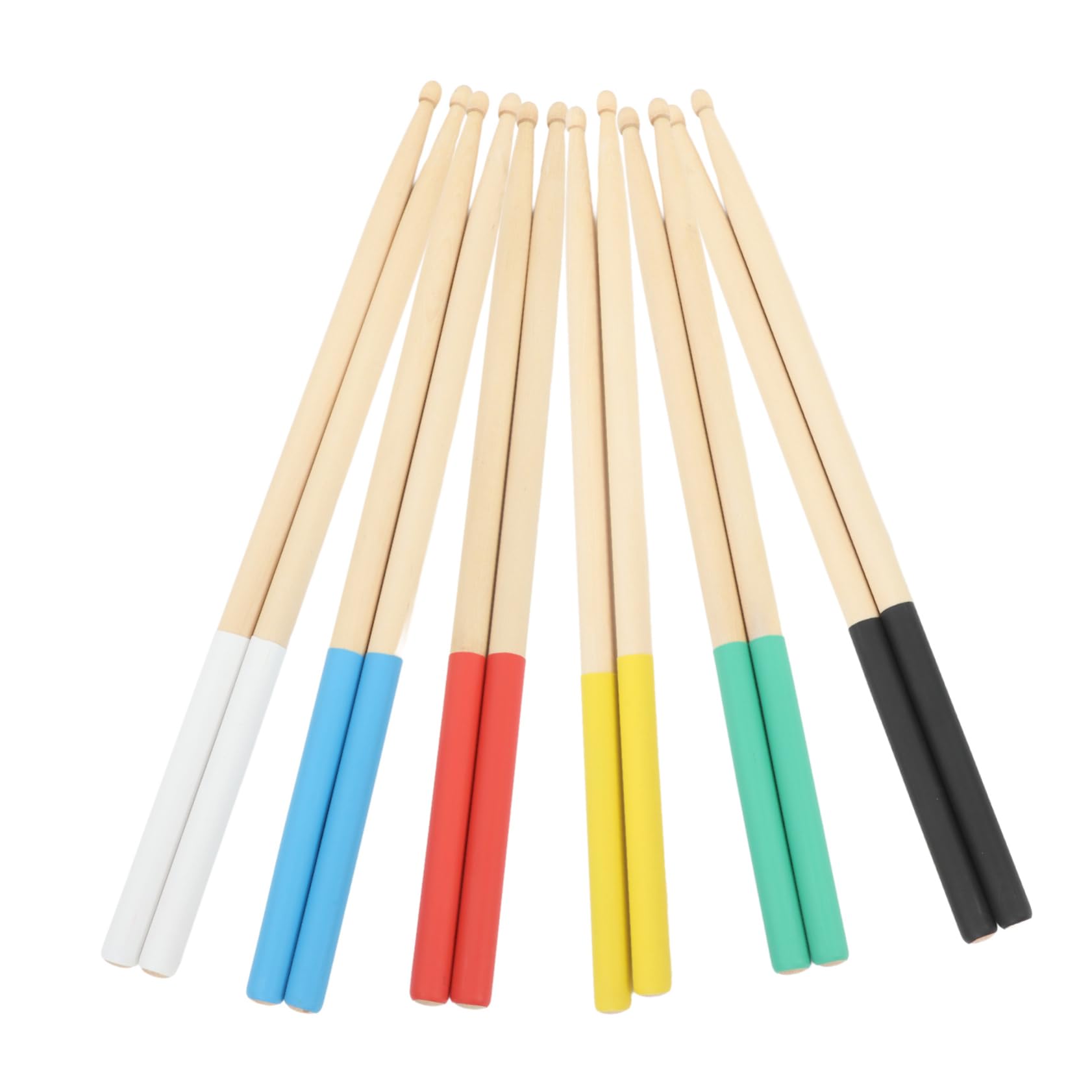 Bacchette Per Percussioni in Legno Di Faggio 5a Antiscivolo, Set Da 6 Paia, Per Batteria Elettronica e Drum Kit, Accessori Per Strumenti Musicali