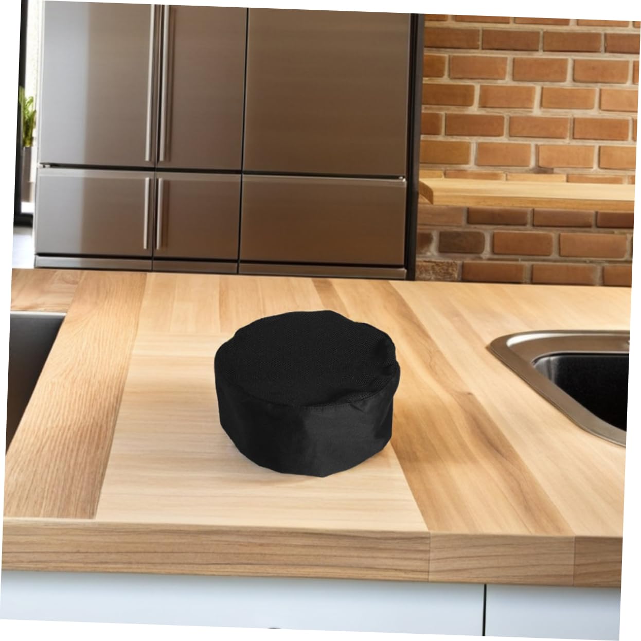 OUNONA 6piezas Gorro De Chef Negro Ajustable Transpirable Malla Superior para Repostería Sushi o Cocina Casera Unisex para Hombres y Mujeres