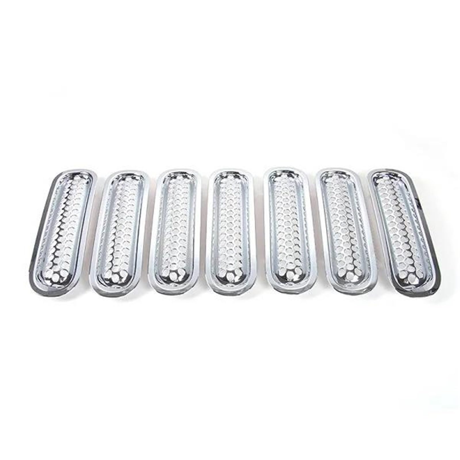Garniture calandre chrome Jeep Wrangler JK clipsable antichoc - 6