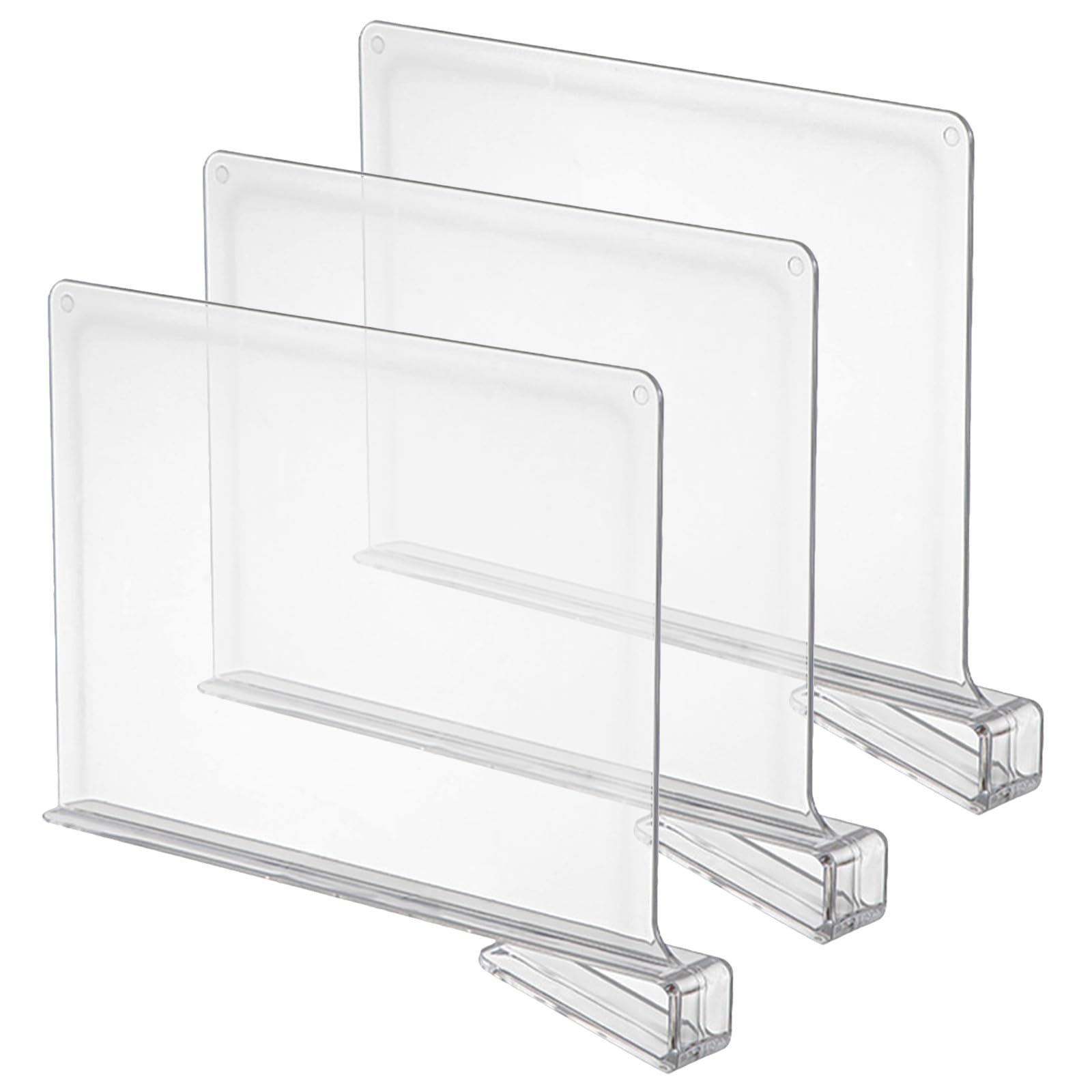 OUNONA 3 separadores Transparentes para estantes de Armario, para