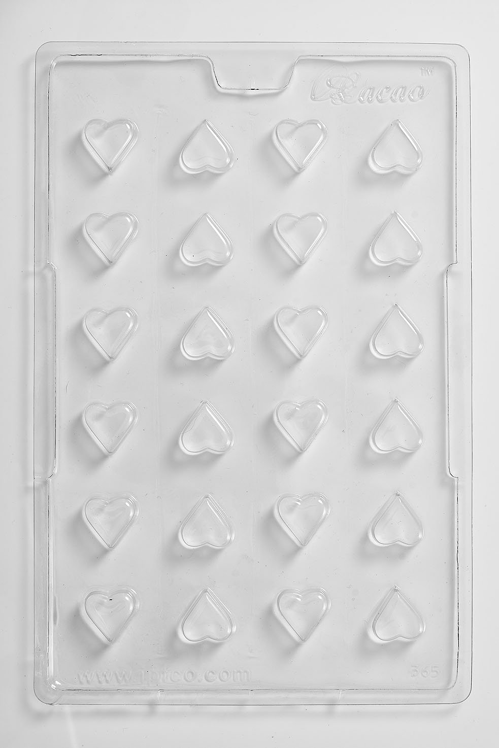 Moule chocolat petits coeurs 24 cavités lot de 10 plaques de cuisson en silicone souple