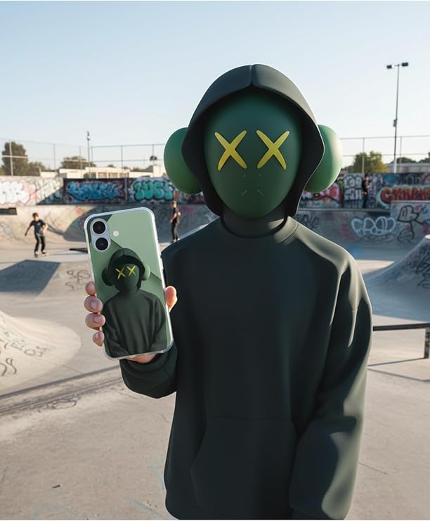 iPhone X Uyumlu Şeffaf Kılıf No Face 1 Tasarımlı