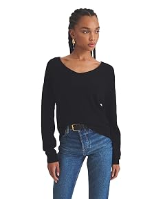 NAADAM Womens Lightweight Cashmere V-Neck Sweater