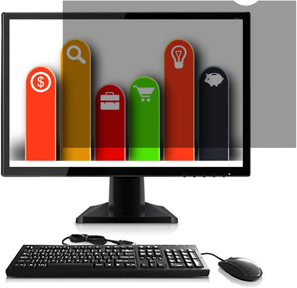 RuiPlus Privacy Screen Filter for 21.5 Inch Widescreen Computer Monitors 16:9 Ratio (RP215W9B)