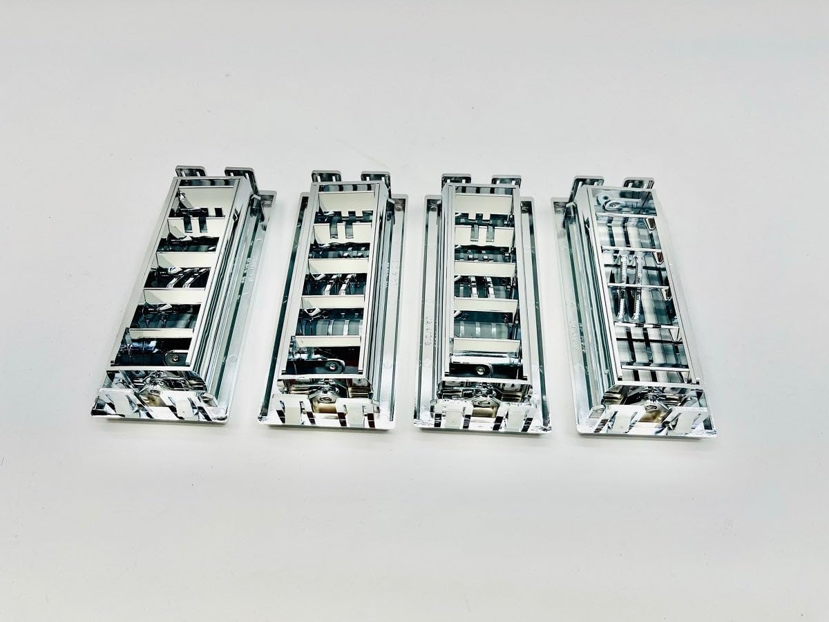 Peterbilt Heater A/C Vent, Large Chrome Plastic Vent Grill 1987-2000, 4 Pack, Premium Replacement Part