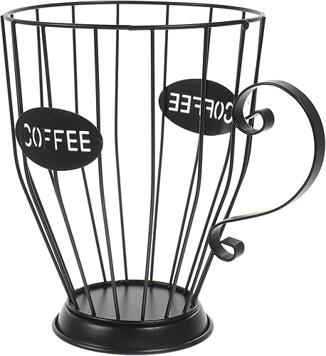 Soporte para cápsulas de café, cesta de almacenamiento de barra de café, cesta de hierro para frutas, soporte para exhibición de cápsulas de café,