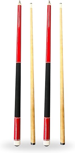 Miniatura 5 de Freetime Fun Taco de piscina de lujo de 58 pulgadas de arce canadiense Hard Rock 2 piezas con empuñaduras de goma