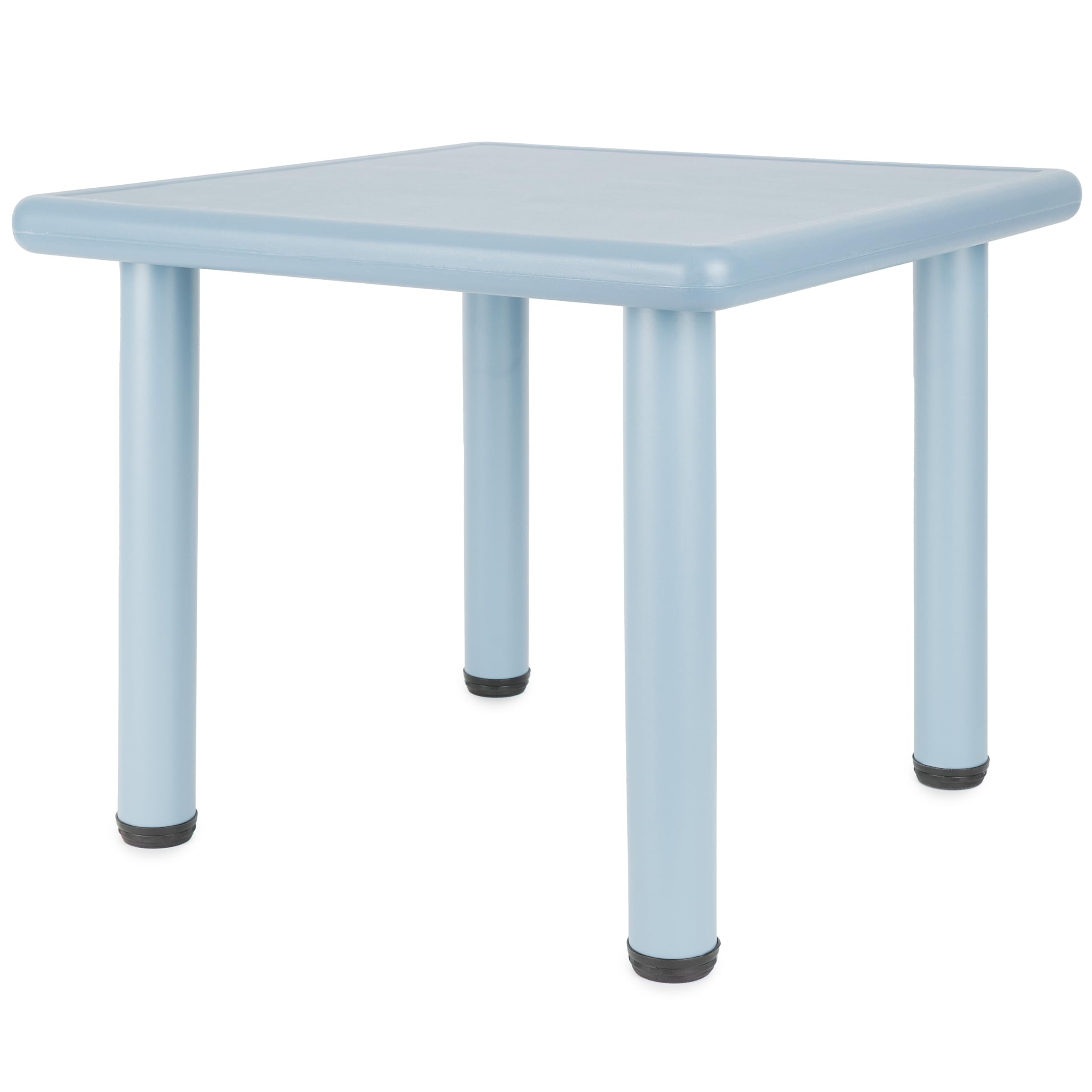 BIECO Tavolino per Bambini Grande Hazy Blue 62x62x52 cm | Tavolo per Bambini | Tavolino da Giardino in Plastica | Mobili da Giardino Esterno