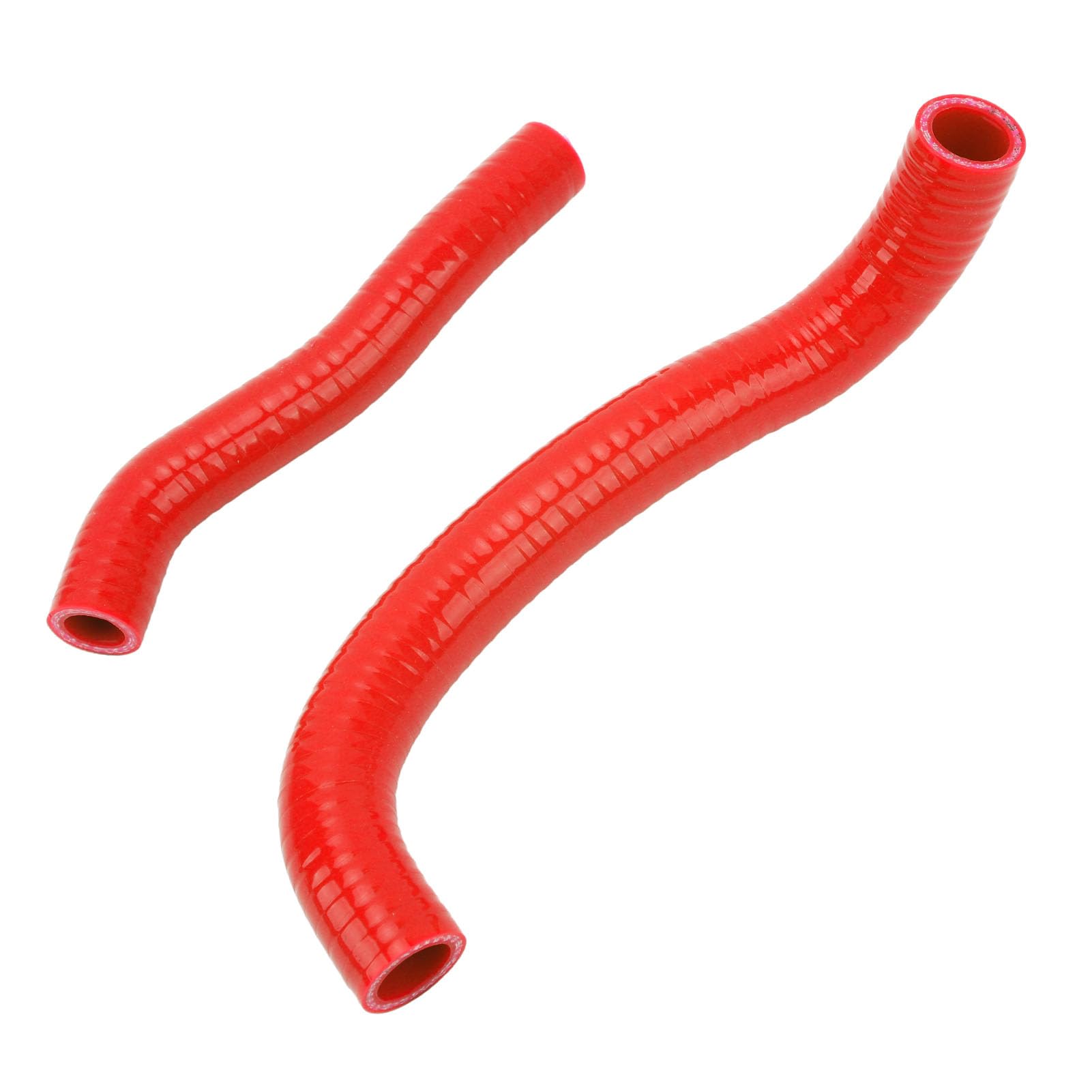 Kit Tubo Flessibile del Liquido di Raffreddamento per Radiatore in Silicone 2 Pezzi Sigillato a Prova di Perdite di Ricambio per DVX‑400 Dal 2007 Al 2008 (Rosso),parti del motore
