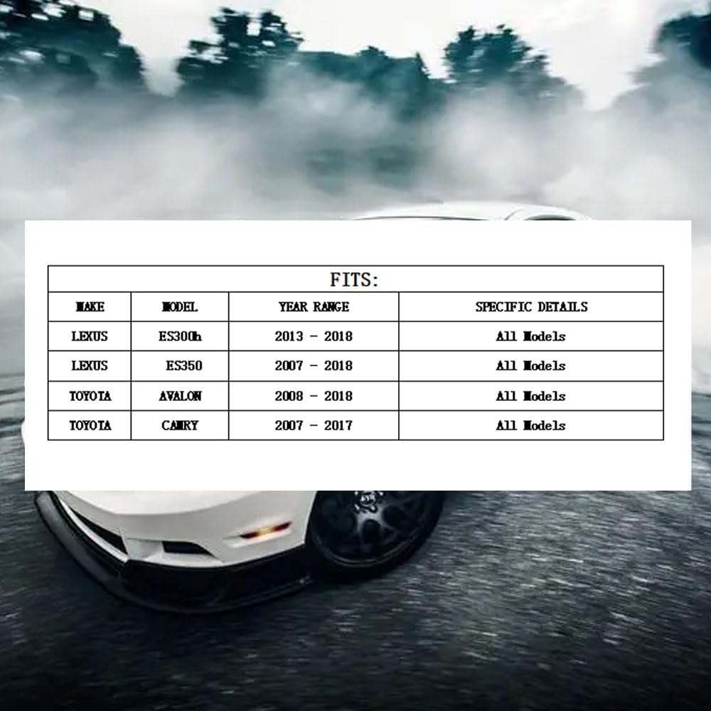 Ceramic Front Brake Pads Set Compatible with 2008-2018 Toyota Avalon,2007-2017 Toyota Camry,2007-2018 Lexus ES350,2013-2018 Lexus ES300h /2007-2015 ES350 /For Select Model 2016-2018 (HZ1293)