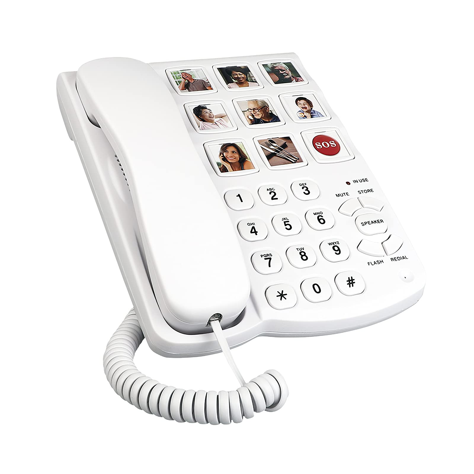 Buy TOTHEBEACH Corded Telephone, Big Button Household Landline Phone