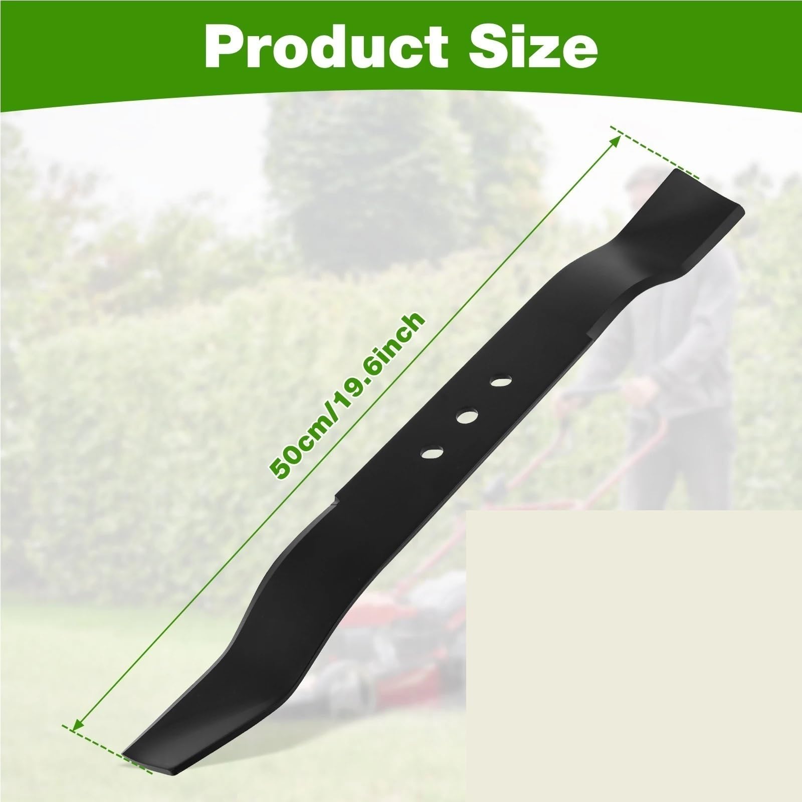 Pezzo di Ricambio della Lama del Tosaerba di Ricambio for Mulching da 19,6 Pollici / 50 Cm
