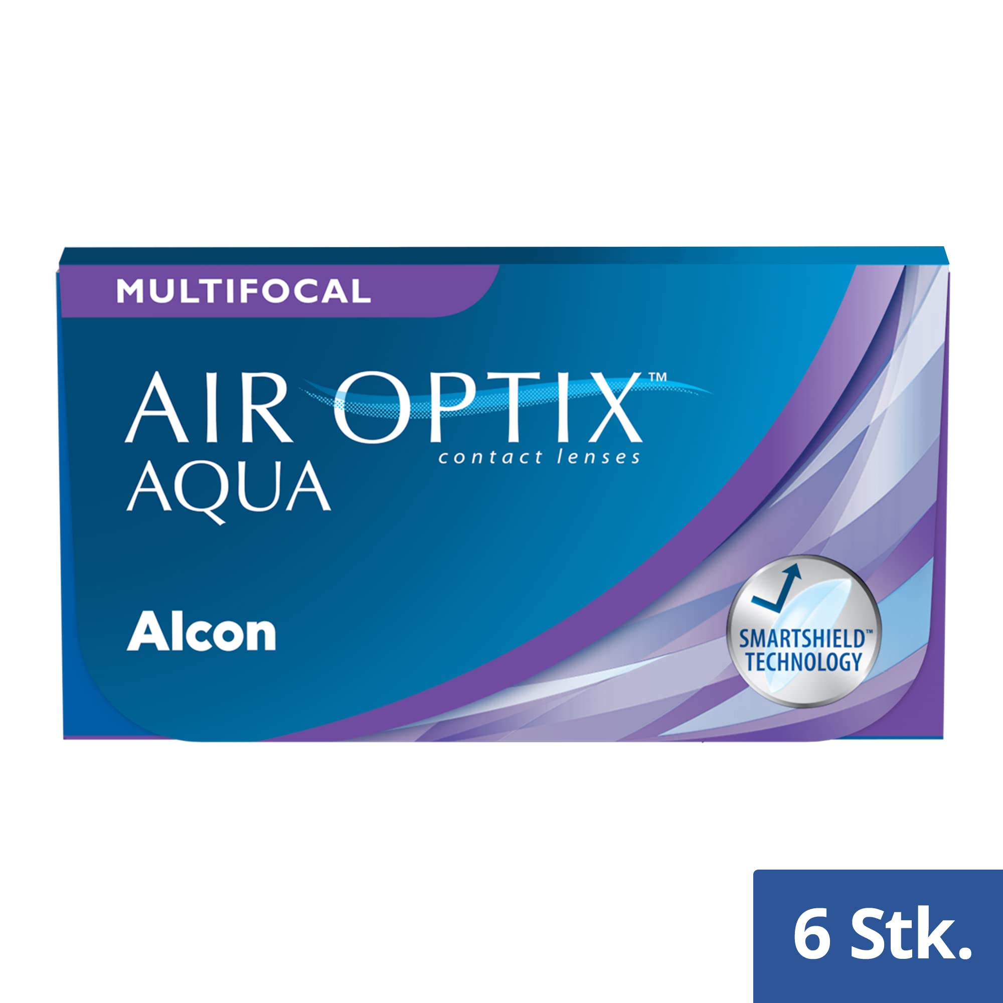 Air Optix Aqua Multifocal Monatslinsen weich, 6 Stück/BC 8.6 mm/DIA 14.2 mm/ADD HIGH / +2,50 Dioptrien