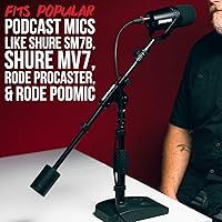 Vista 3 de Gator Frameworks - Soporte de micrófono de base corta y pesada con brazo telescópico y contrapeso de 2.5 libras, ideal para escritorio, grabación