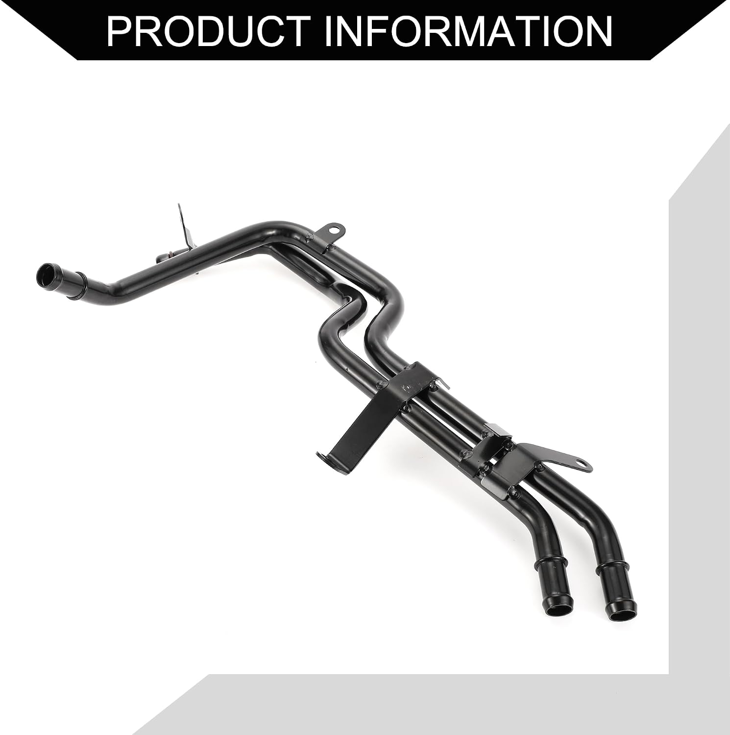 No.12598522 HVAC Heater Hose Assembly for Chevrolet Impala 3.9L 2006-2011 for Chevrolet Malibu 3.9L 2006-2007 / Inner Radiator Coolant Hose/Durable Metal / 1 Pcs Black