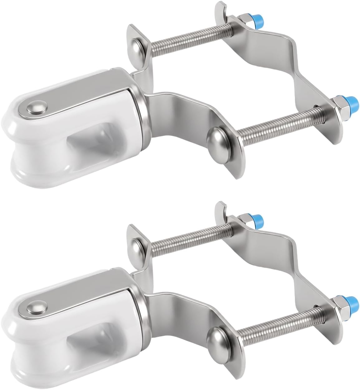 Adjustable Porcelain Wire Support Clamp Fits 1.25" to 3" Poles or Pipes